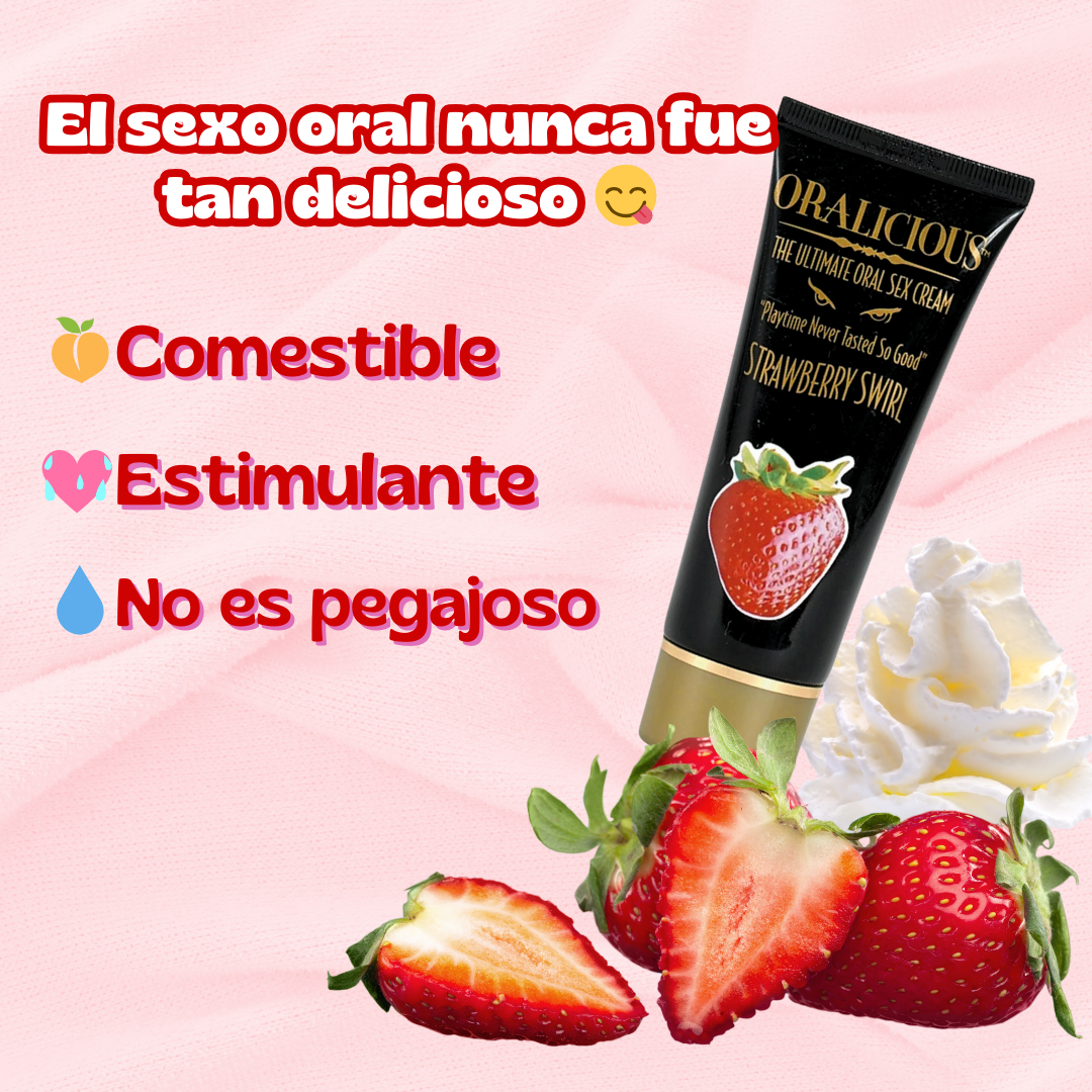 Oralicious crema para oral sabor fresa – Shugar.mx