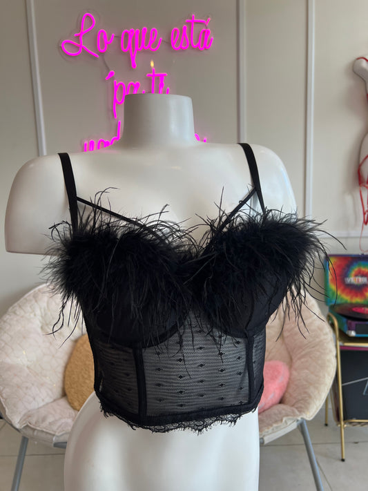 Bustier Black Swan