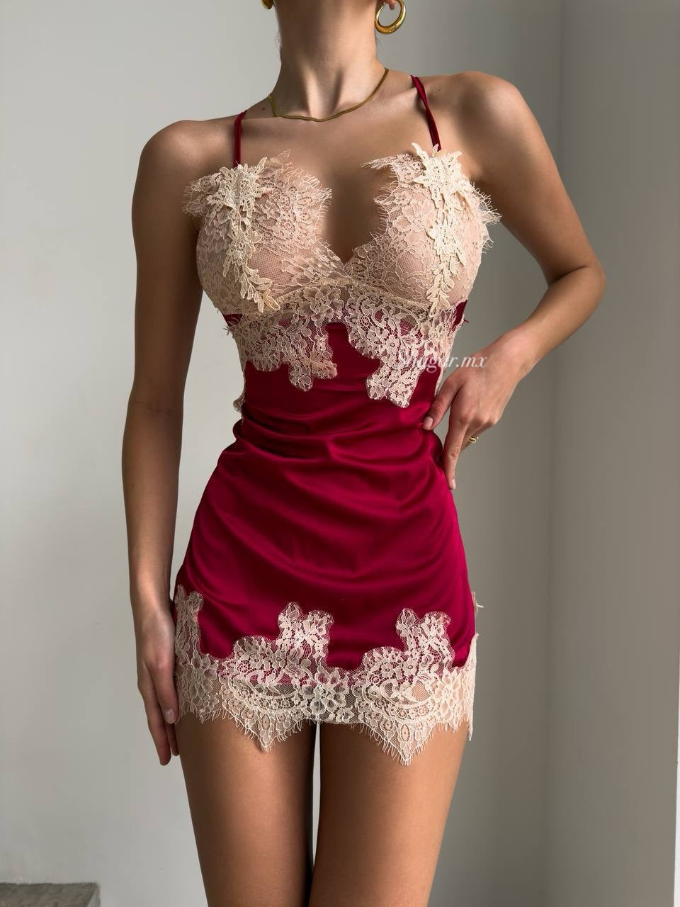 Crown babydoll rojo