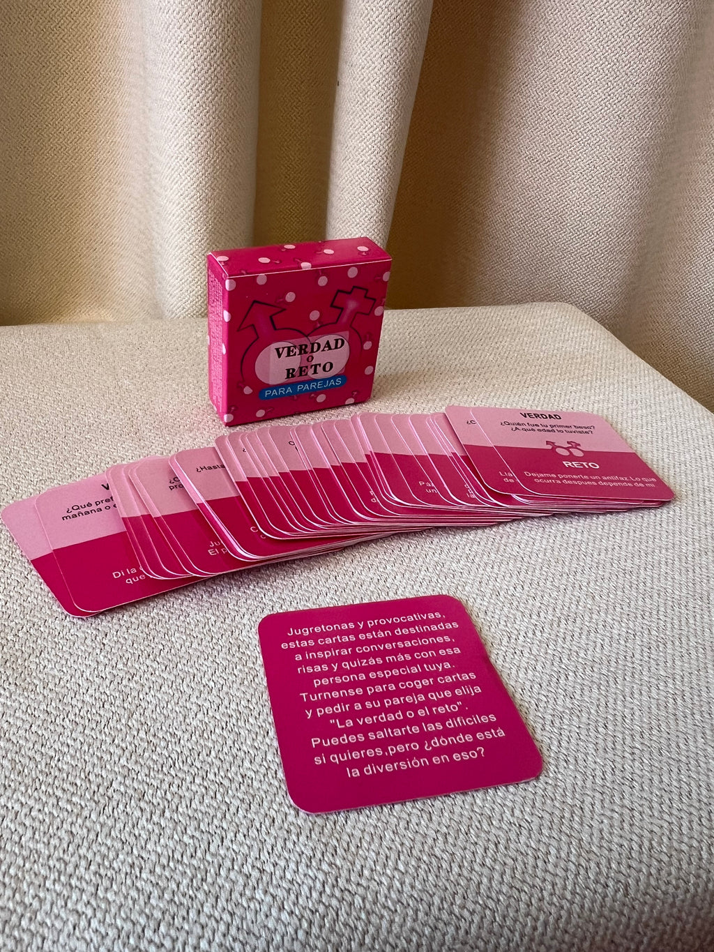 Juego de cartas - Verdad o Reto para parejas