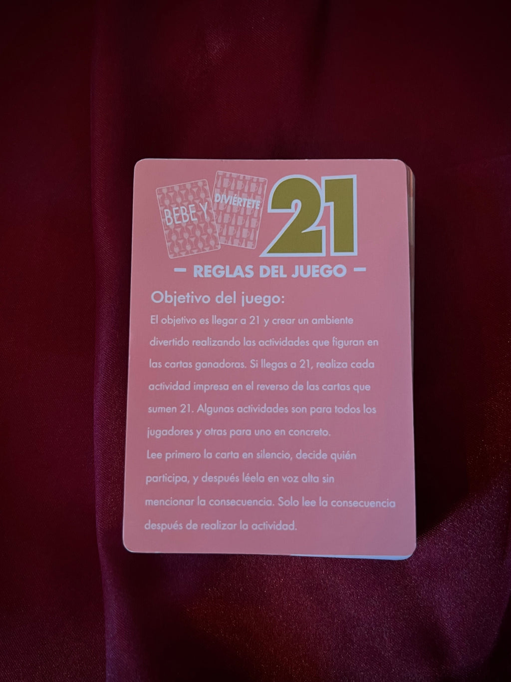 Bebé y diviértete - juego de cartas