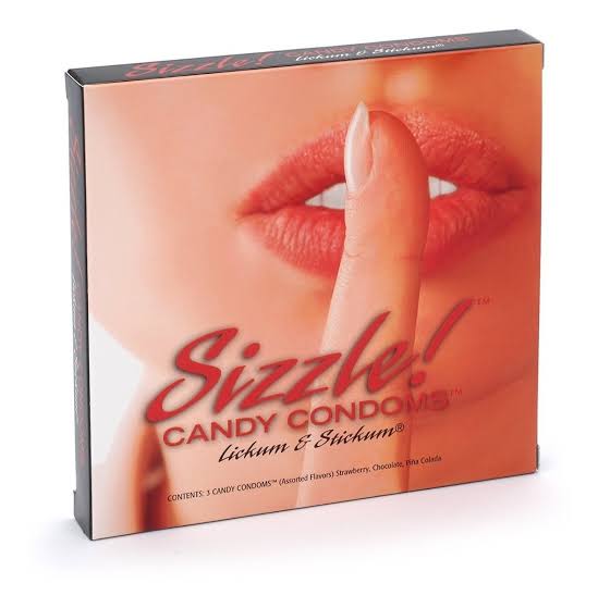 Sizzle - condones de caramelo
