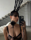 Veil Bunny - Orejas de coneja con encaje