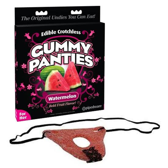 Gummy panties - lencería comestible sabor sandía