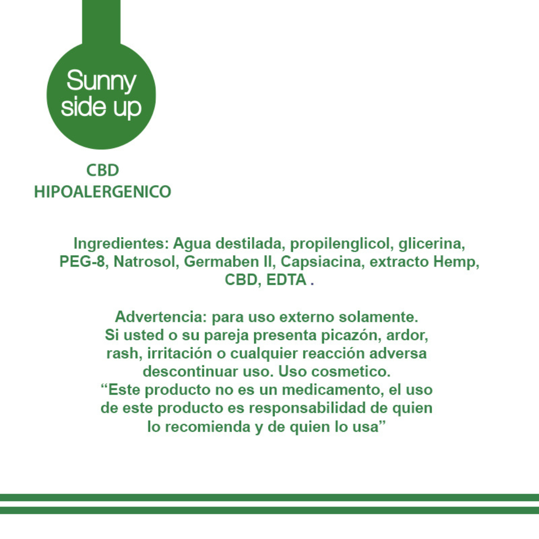 Lubricante de CBD hipoalergénico Sunny Side Up chico