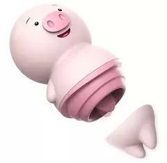 Vibrador lengua en forma de puerquito
