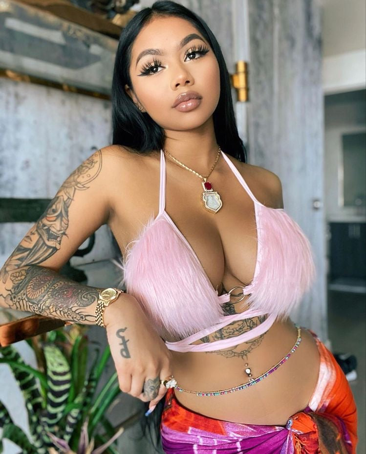 Top peluche rosa